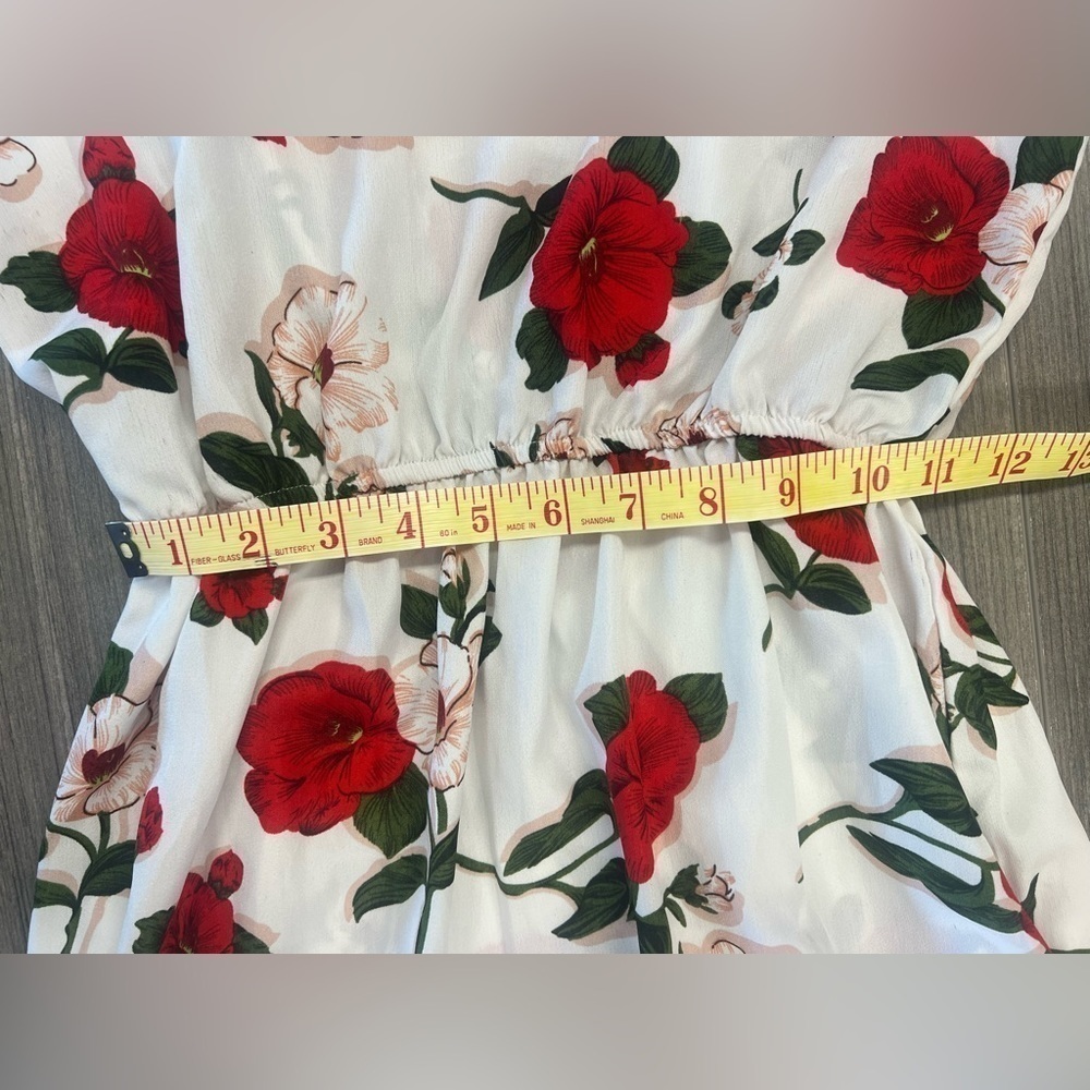 Romwe Women’s/juniors polyester floral halter neck sundress size S - Picture 3 of 9